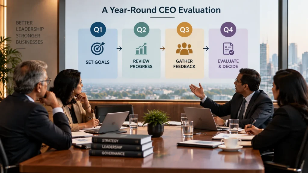 How to structure the evaluation through the year